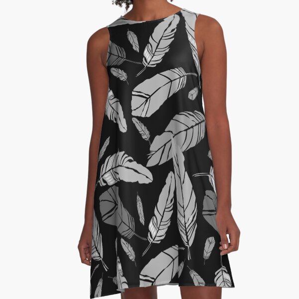 Feather A-Linien Kleid