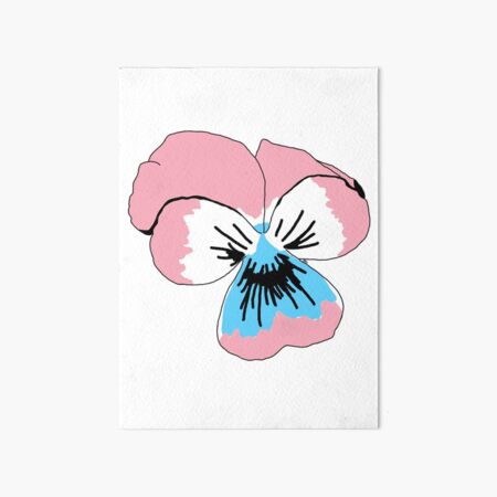 Transgender Pride Flower Art Board Print