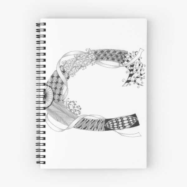 Item preview, Zentangle®-Inspired Art - Tangled Alphabet - C designed and sold by Laurel Storey, CZT.