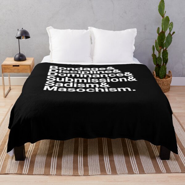 BDSM Bondage Discipline Dominance Submission Sadism Masochism Throw Blanket