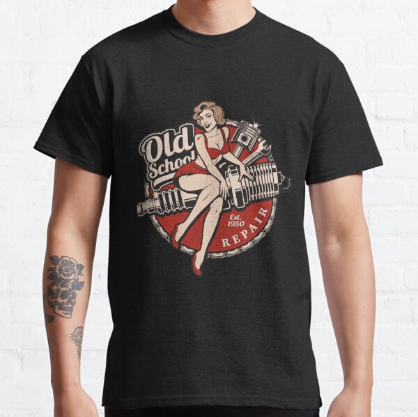 Old School Pinup   Classic T-Shirt