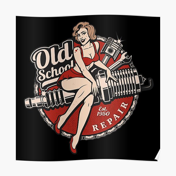 Old School Pinup Poster