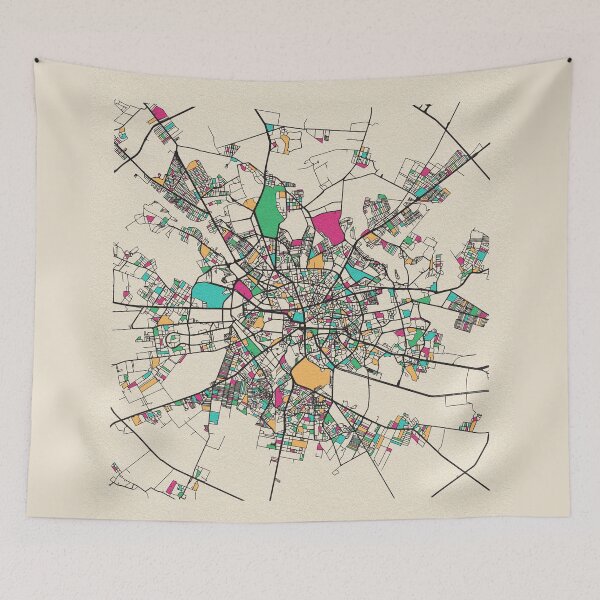 Item preview, Bucharest, Romania Street Map designed and sold by A Deniz Akerman.