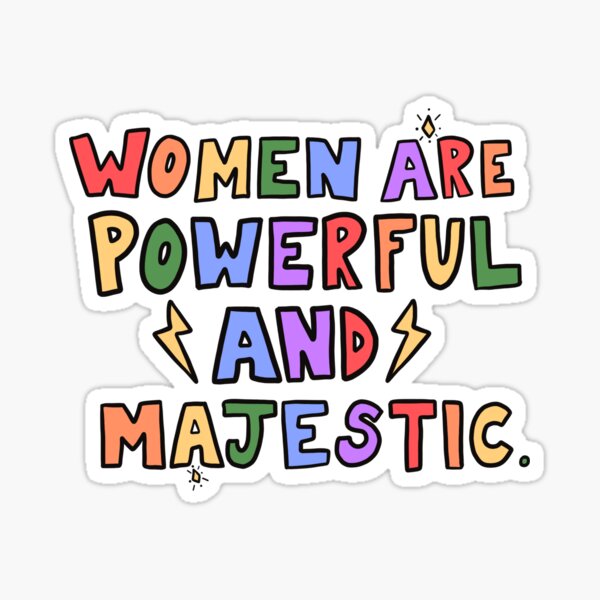 Vista previa del artículo con la obra «Las mujeres son poderosas», diseñado y vendido por crystaldraws.