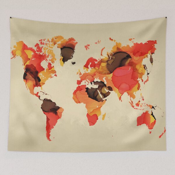 Item preview, Design 138 World Map designed and sold by artbylucie.