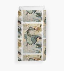 THE WHIRLWIND CARRIED AWAY GOLDEN TRESS from the story THE KINGDOMS OF COPPER, SILVER, AND GOLD in The Russian Story Book Duvet Cover