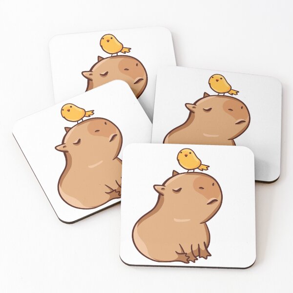 Item preview, Capybara with bird designed and sold by manydoodles.