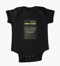 Black and gray color amp amplifier Short Sleeve Baby One-Piece