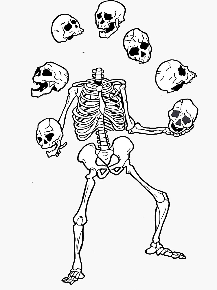 juggle skulls by AshCard