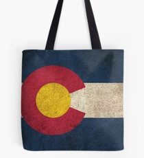 Old and Worn Distressed Vintage Flag of Colorado Tote Bag