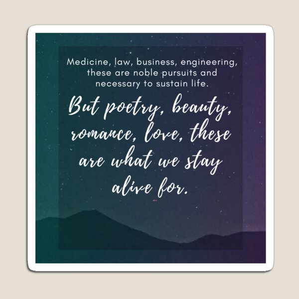 Stars Quotation (Dead Poets Society) Magnet