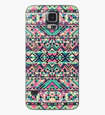 Pink Turquoise Girly Aztec Andes Tribal Pattern Case/Skin for Samsung Galaxy
