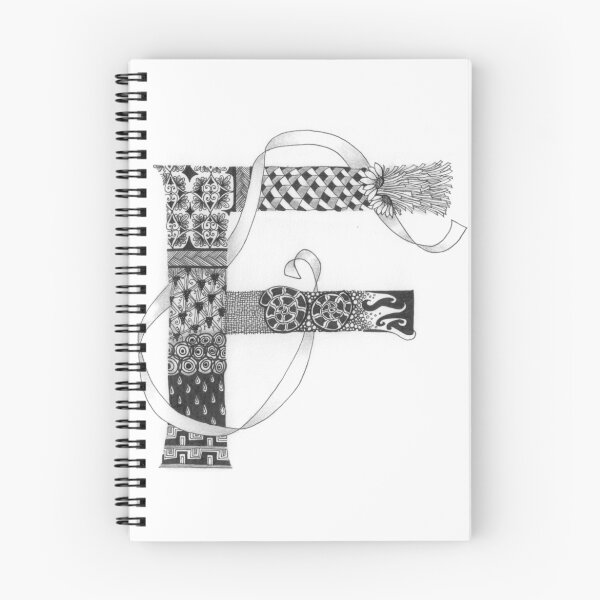 Item preview, Zentangle®-Inspired Art - Tangled Alphabet - F designed and sold by Laurel Storey, CZT.
