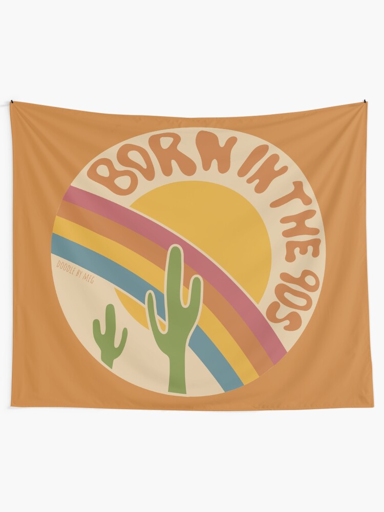 Alternate view of Born in the 90s Tapestry