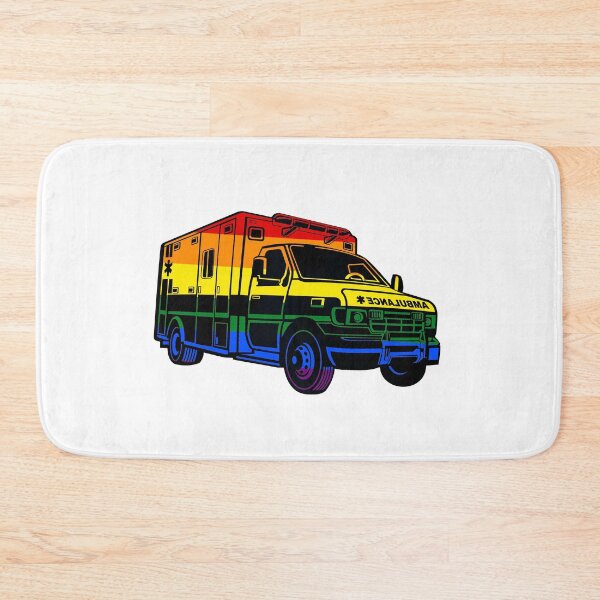 Item preview, Rainbow Pride Flag Ambulance designed and sold by qlobba.
