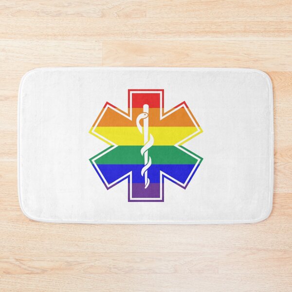 Item preview, Rainbow Flag Star Of Life EMT Paramedic designed and sold by qlobba.