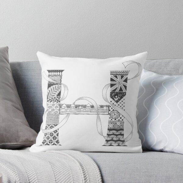 Item preview, Zentangle®-Inspired Art - Tangled Alphabet - H designed and sold by Laurel Storey, CZT.