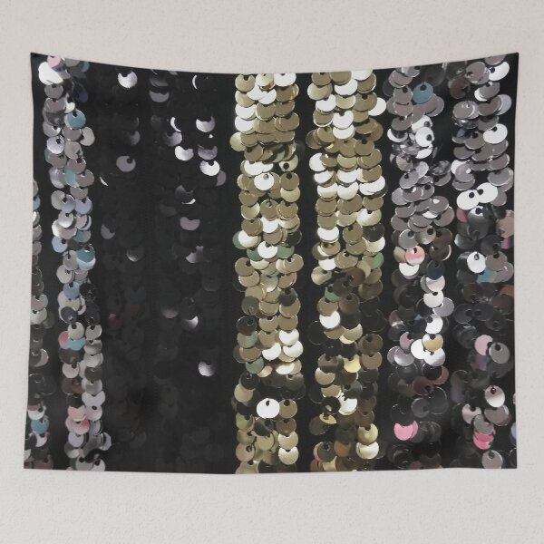 Item preview, Photographic Image of Sequins in Black, Gold and Silver designed and sold by CrazyCraftLady.