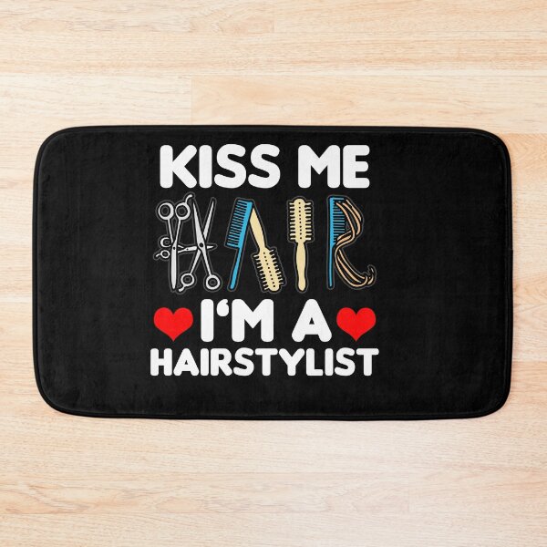 Item preview, KISS ME I'M A HAIRSTYLIST Funny Hairdresser Barber designed and sold by Moonpie90.