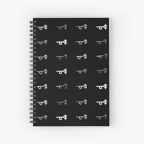 "Tristero muted posthorn pattern one" Spiral Notebook for Sale by