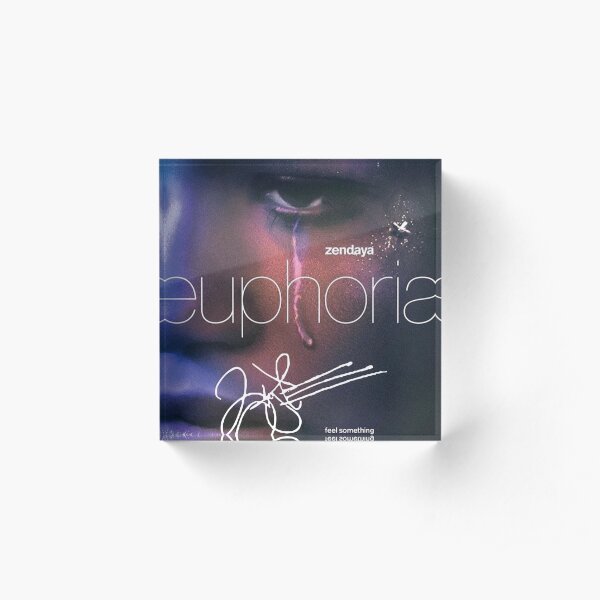 Zendaya Signed “Euphoria” Poster Acrylic Block