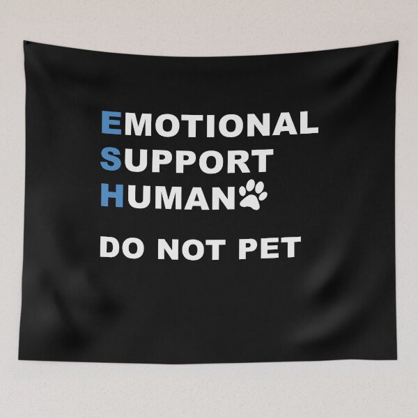 Item preview, Emotional Support Human T-Shirt ESA Service Dog Shirt Funny designed and sold by JoDesignLab.