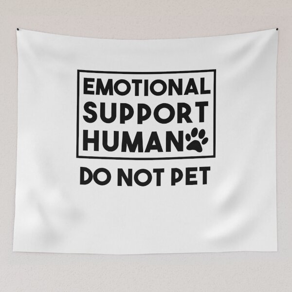 Item preview, Emotional Support Human T-Shirt ESA Service Dog Shirt Funny designed and sold by JoDesignLab.
