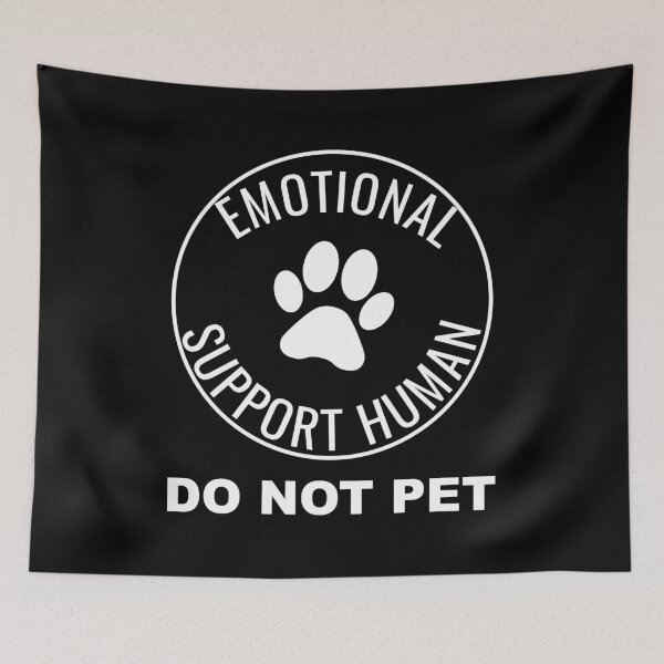 Item preview, Emotional Support Human T-Shirt ESA Service Dog Shirt Funny designed and sold by JoDesignLab.