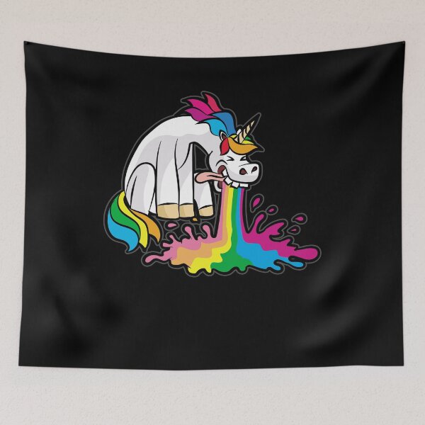 Item preview, VOMITING UNICORN Puking Unicorns Spash Puke Vomit designed and sold by Moonpie90.