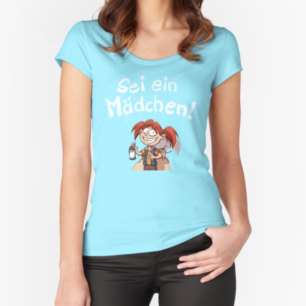 Sei ein Mädchen - Cover Tailliertes Rundhals-Shirt