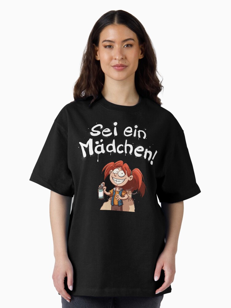 Thumbnail 1 von 7, Oversized T-Shirt, Sei ein Mädchen - Cover designt und verkauft von joti.