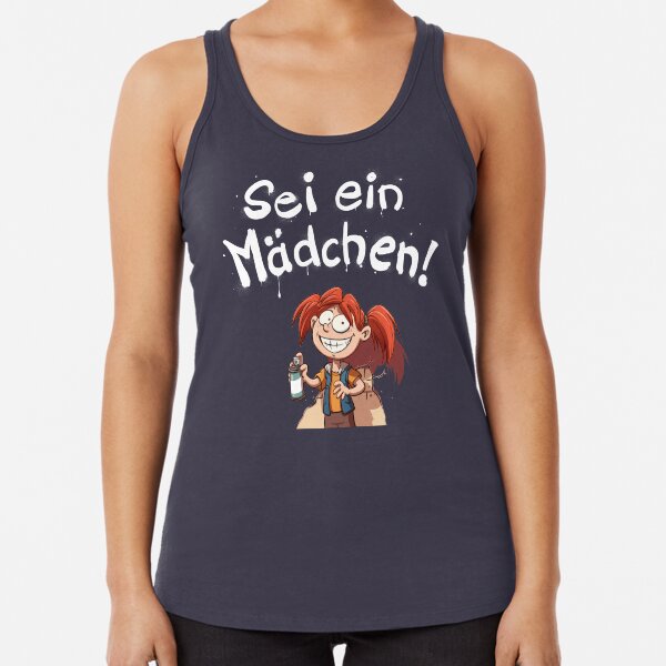 Sei ein Mädchen - Cover Racerback Tank Top