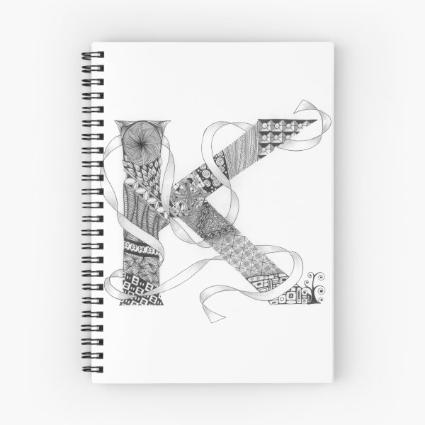 Item preview, Zentangle®-Inspired Art - Tangled Alphabet - K designed and sold by Laurel Storey, CZT.