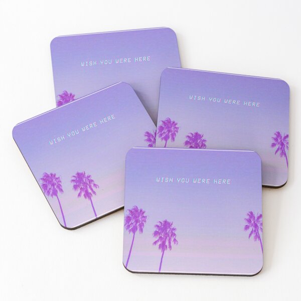 Item preview, Wish You Were Here Soft Aesthetic Pastel Summer designed and sold by Neon Purple Noodle Bar.
