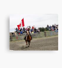 Galloping Flag Canvas Print