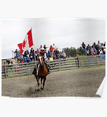 Galloping Flag Poster
