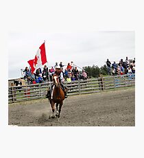 Galloping Flag Photographic Print