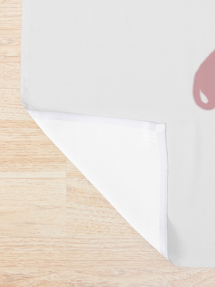Alternate view of Open Your Mind in pink Shower Curtain