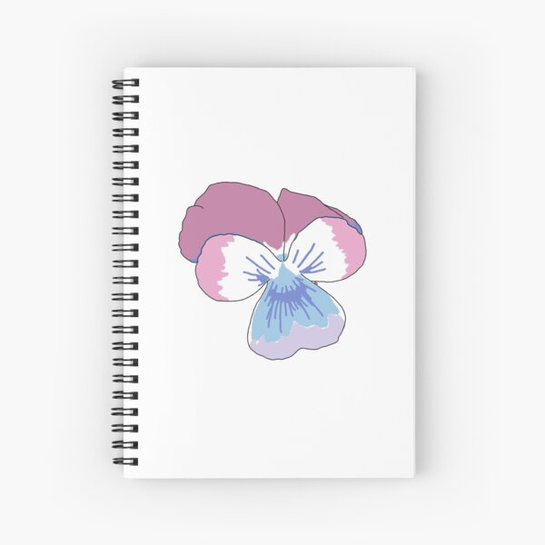 Bigender Pride Flower Spiral Notebook