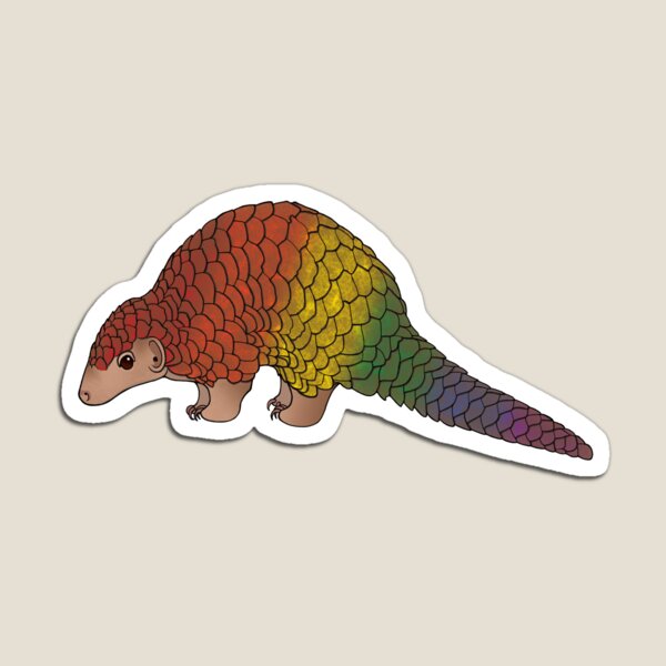 Pax the Pride Pangolin Magnet