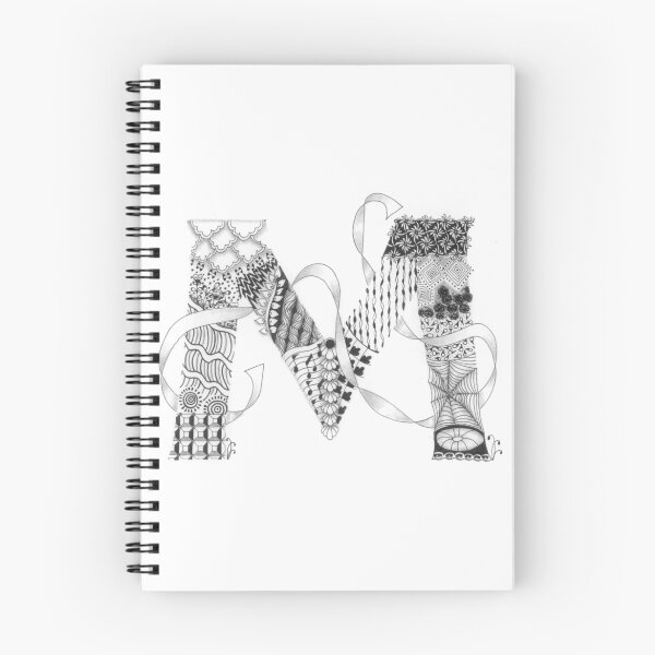 Item preview, Zentangle®-Inspired Art - Tangled Alphabet - M designed and sold by Laurel Storey, CZT.