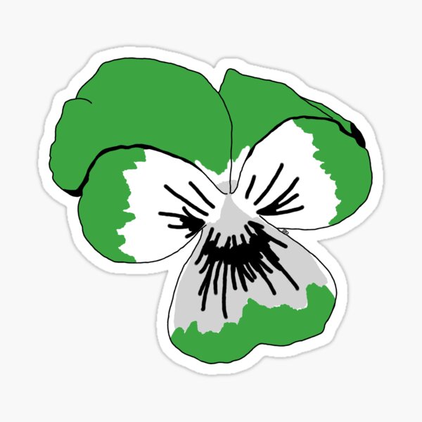 Demiromantic Pride Flower Sticker