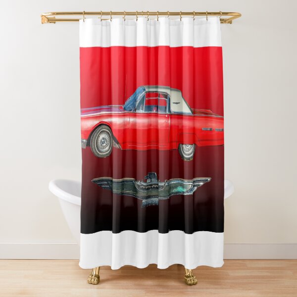 1962 Thunderbird Shower Curtain