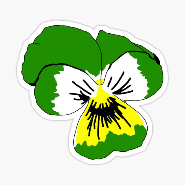 Skoliosexual Pride Flower Sticker