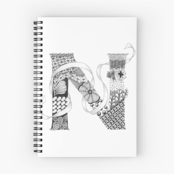 Item preview, Zentangle®-Inspired Art - Tangled Alphabet - N designed and sold by Laurel Storey, CZT.