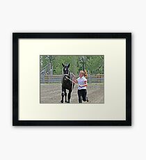 Running For Show Framed Print