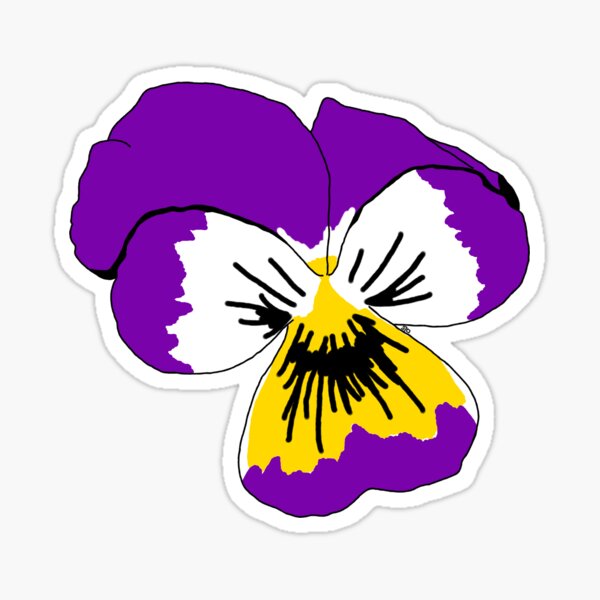 Intersex Pride Flower Sticker