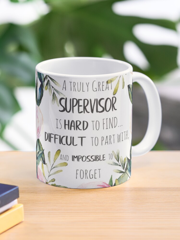 Mug Formidable Manager blanc, Tasse Cadeau Départ Travail