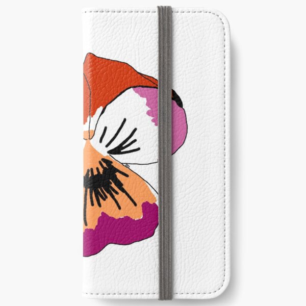 Lesbian Pride Flower iPhone Wallet