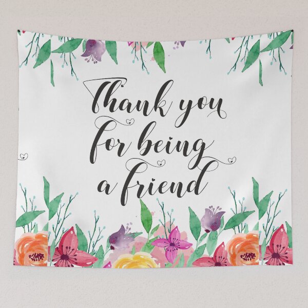 Item preview, Thank you for being a friend quote / Friendship quote / Friend Farewell gift Leaving Gift Idea designed and sold by tanabe.